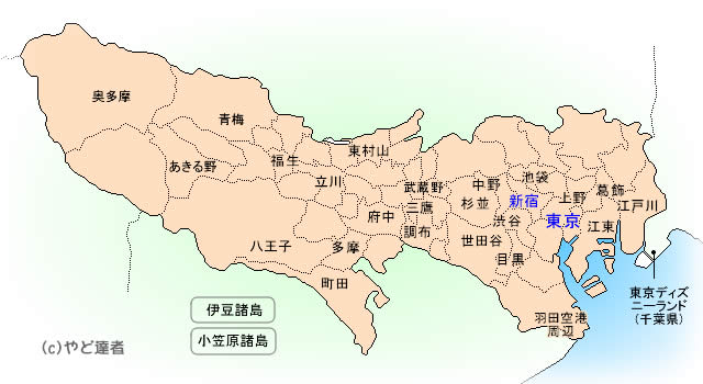 東京の地図